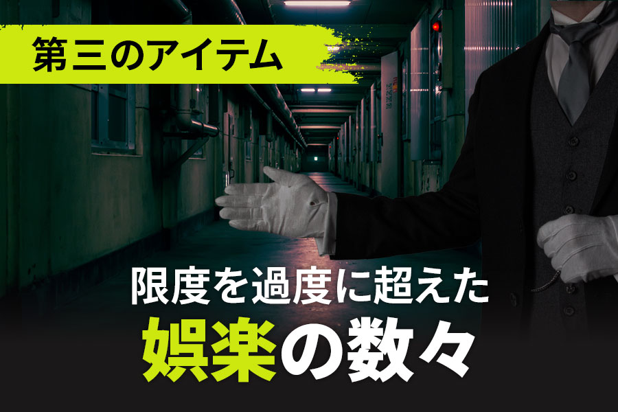 第三のアイテム限度を過度に超えた娯楽の数々