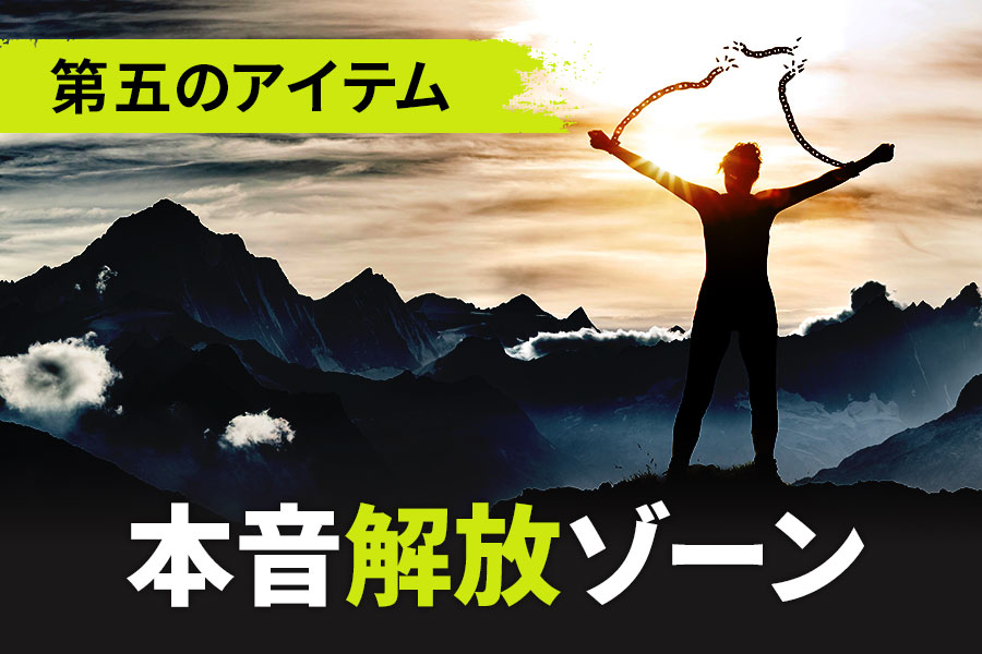 第五のアイテム本音解放ゾーン